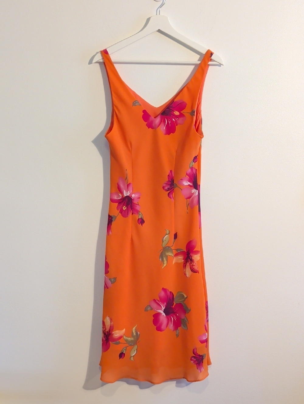 VINTAGE JESSICA midi slip dress with pink floral print - Picture 6 of 8